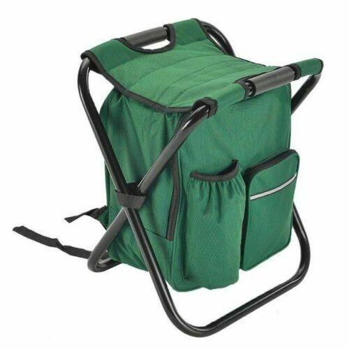 Portable Folding Backpack Chair Camping Stool Cooler Bag Rucksack Beach Fishing 150kg load comb