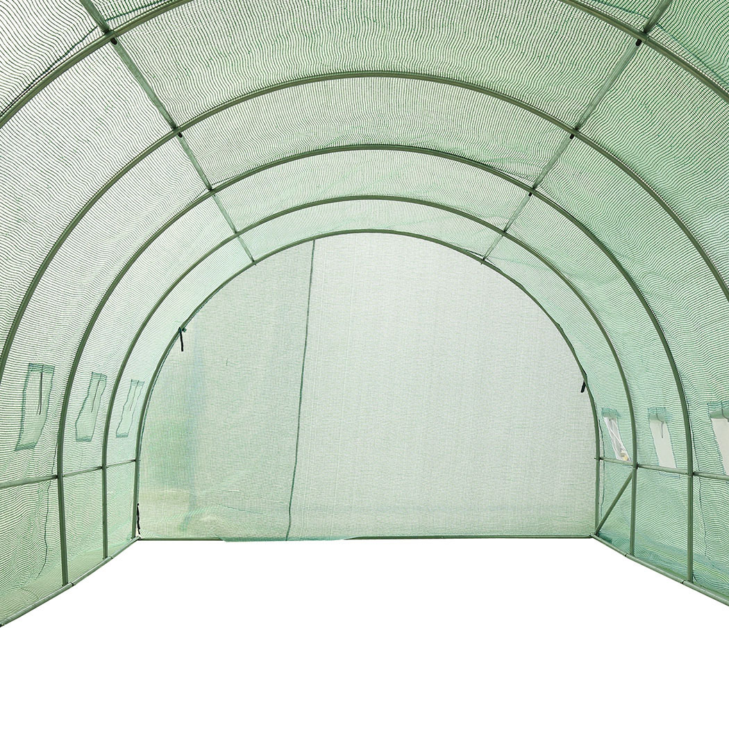 Greenhouse Plastic Cover Film Walk In Green House Garden Storage Tunnel Frame