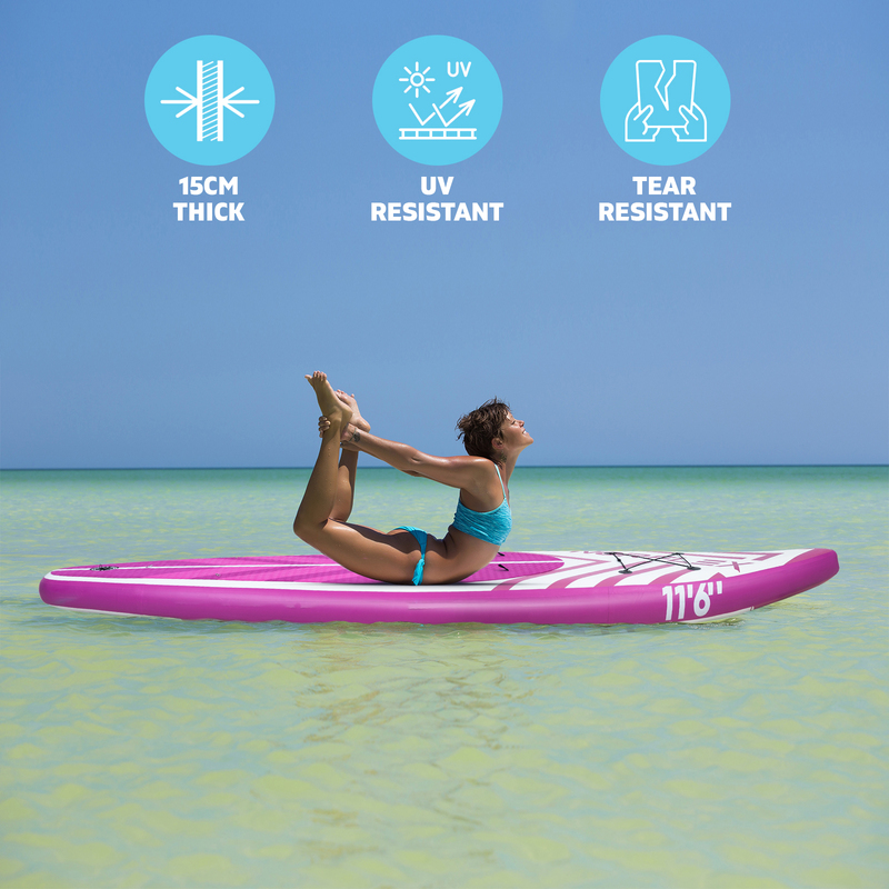 NORFLX Inflatable Stand-up Paddle Board and Kayak | 11ft 6in | Pink SUP