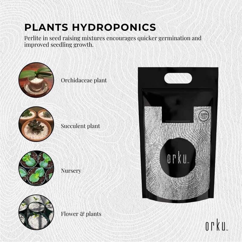 5L Perlite Coarse Premium Soil Expanded Medium Plants Hydroponics