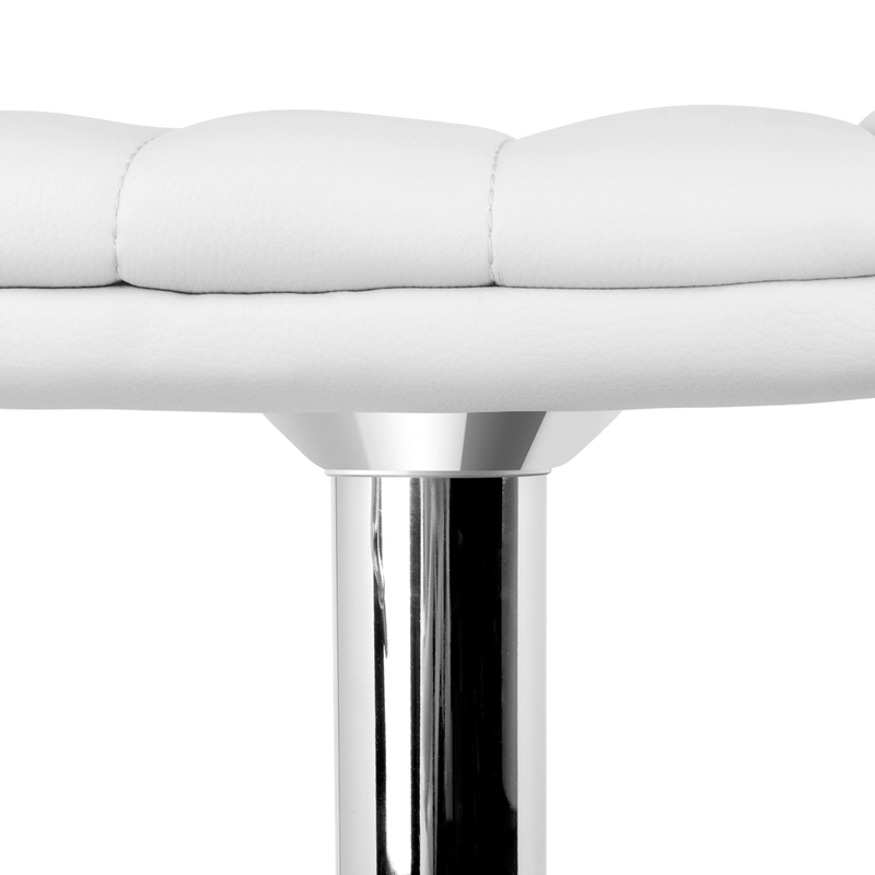 Artiss Set of 2 PU Leather Bar Stools Padded Line Style - White