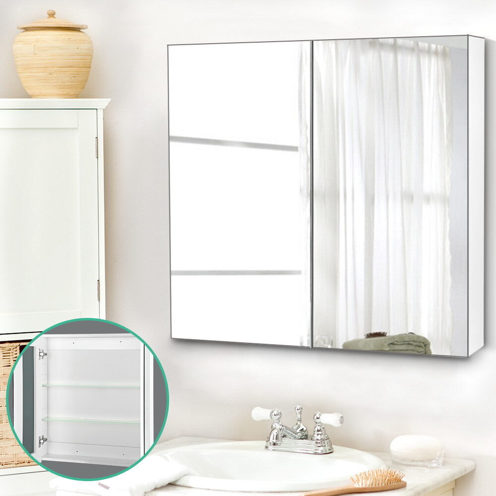 Cefito Bathroom Mirror Cabinet 750x720mm White