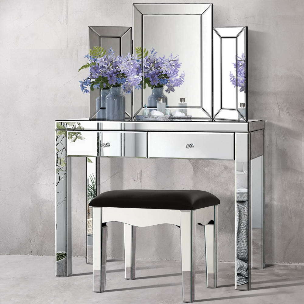 Artiss Mirrored Furniture Dressing Table Dresser Chest of Drawers