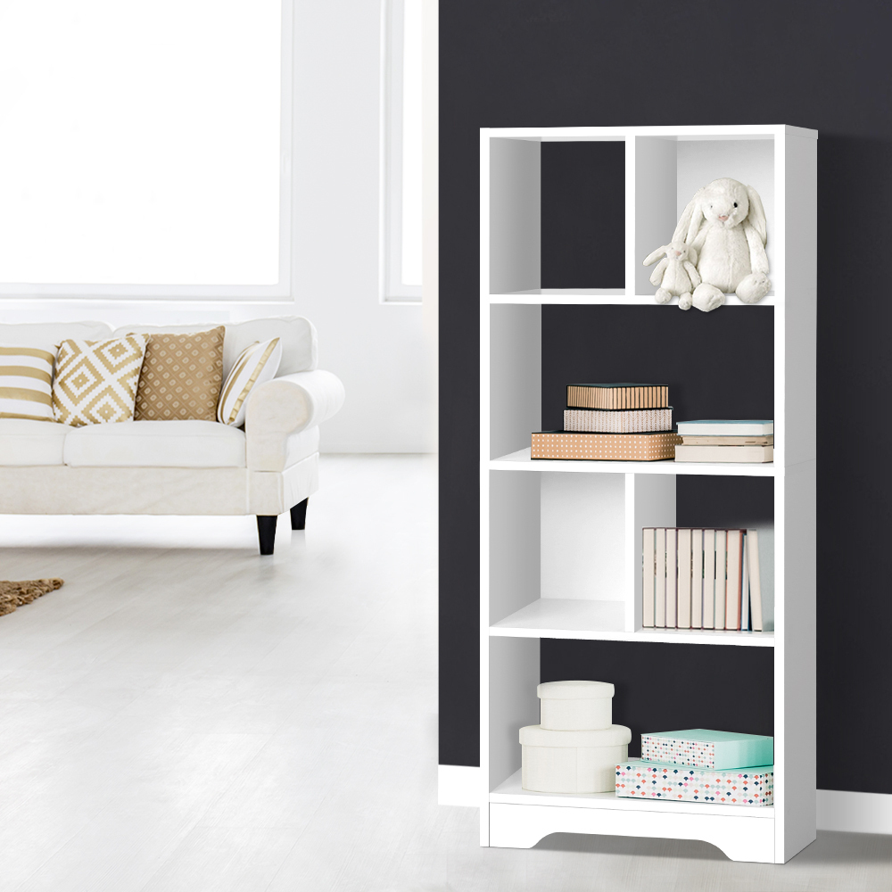 Artiss Display Shelf Bookcase Storage Cabinet Bookshelf Bookcase Home Office White