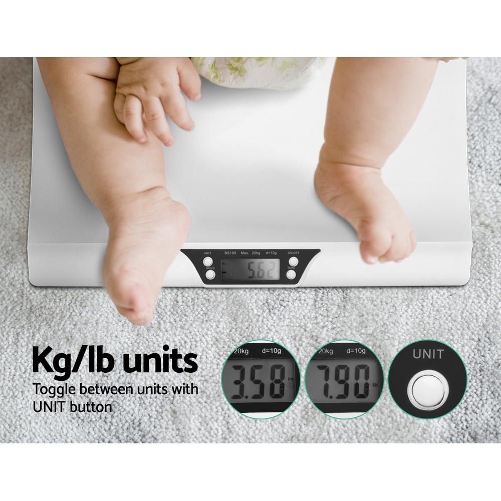 Cuddly Baby Electronic Digital Baby Scale Infant Weight Scales Monitor Track Pet