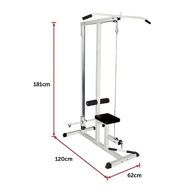 Home Fitness Multi Gym Lat Pull Down Workout Machine Bench Exercise