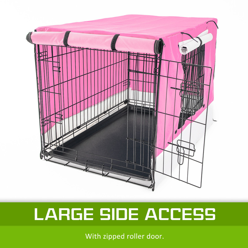 Cage Cover Enclosure for Wire Dog Cage Crate 48in PINK