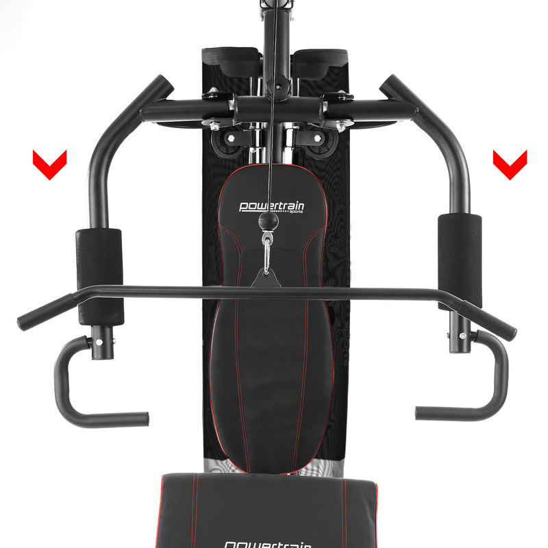 Powertrain Multi Station Home Gym with 45kg Weights Preacher Curl Pad