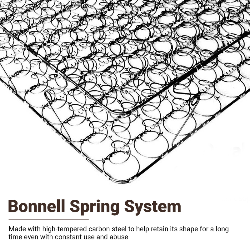 Royal Sleep Single Size Bed Mattress Memory Foam Bonnell Spring Medium Firm 24cm
