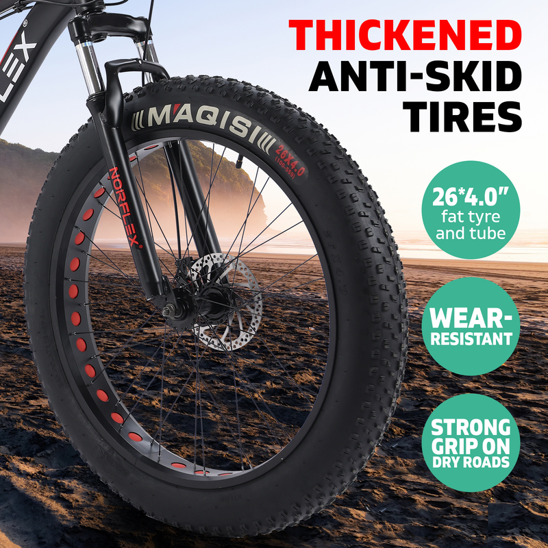 2022 Mountain Bike  | Fat Tyres | Black MTB+ 