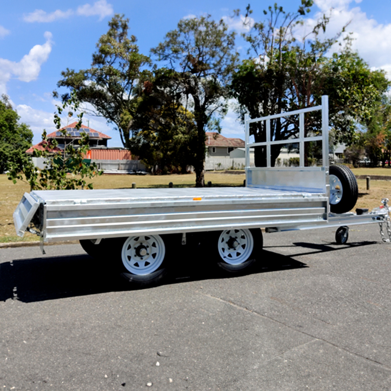 10×6 Galvanized Flat Top Trailer with 3500KGS ATM and Ramps