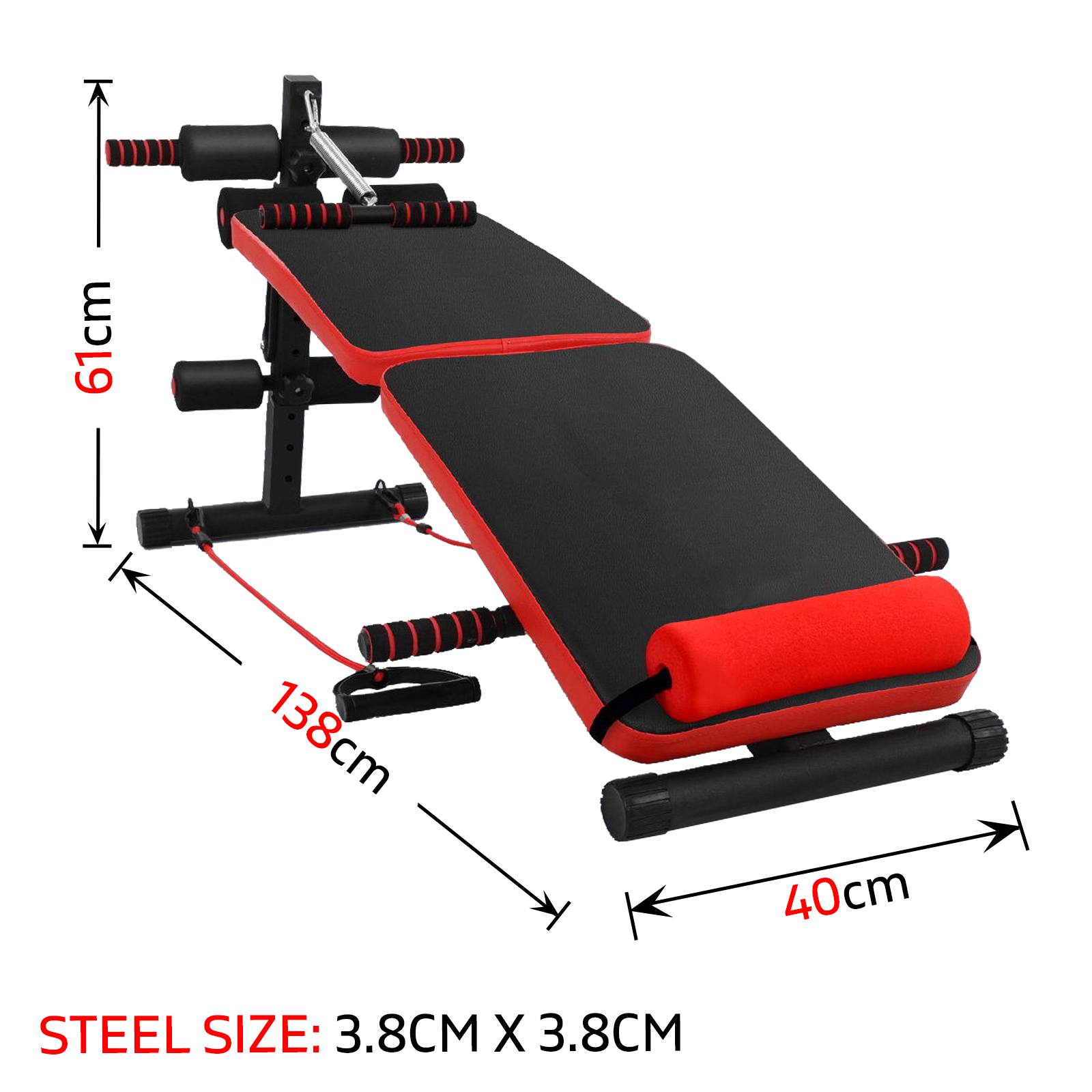 Adjustable Sit Up Bench Press Home Weight Exercise Gym Fitness Decline