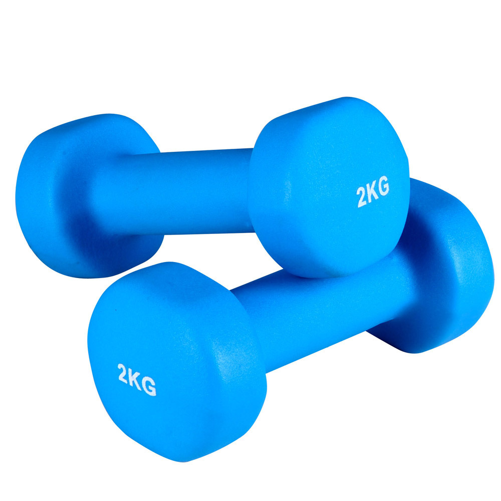 Everfit 6 Piece Fitness Dumbbell Workout Weights Set 12kg with Stand
