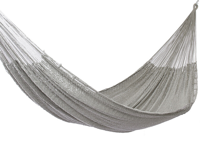 Mayan Legacy King Size Outdoor Cotton Mexican Hammock in Dream Sands Colour