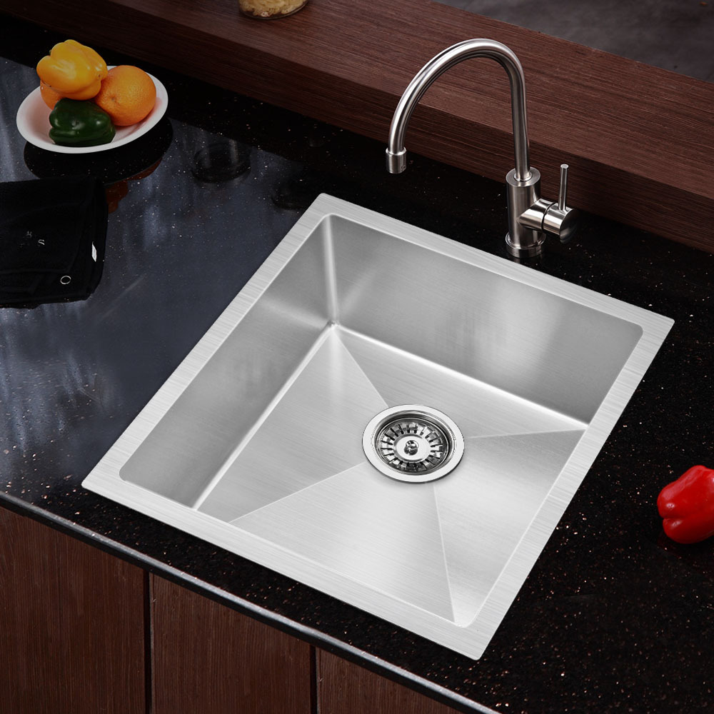 Cefito Handmade Kitchen Sink Stainless steel Sink 44cm x 45cm