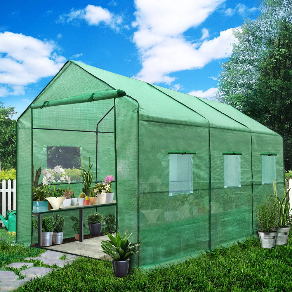 Greenfingers Garden Shed Greenhouse 3.5X2X2M Green House Replacement *Cover Only