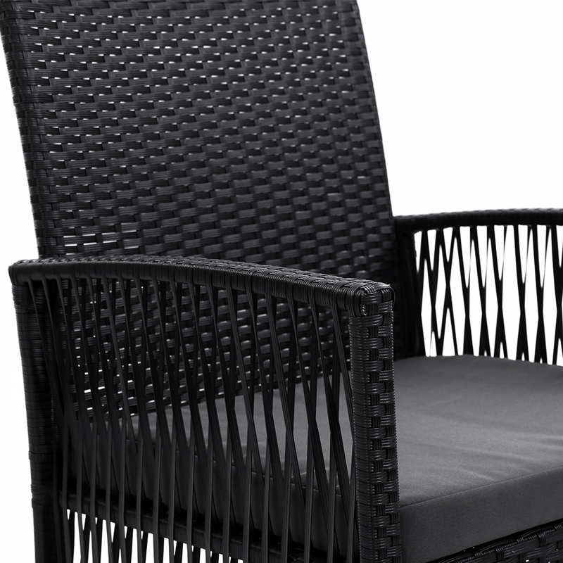 Gardeon 2PC Outdoor Dining Chairs Patio Furniture Wicker Lounge Chair Garden