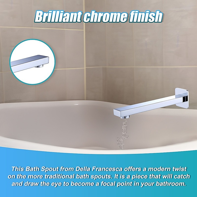 228mm Bath Spout Polished Chrome Finish