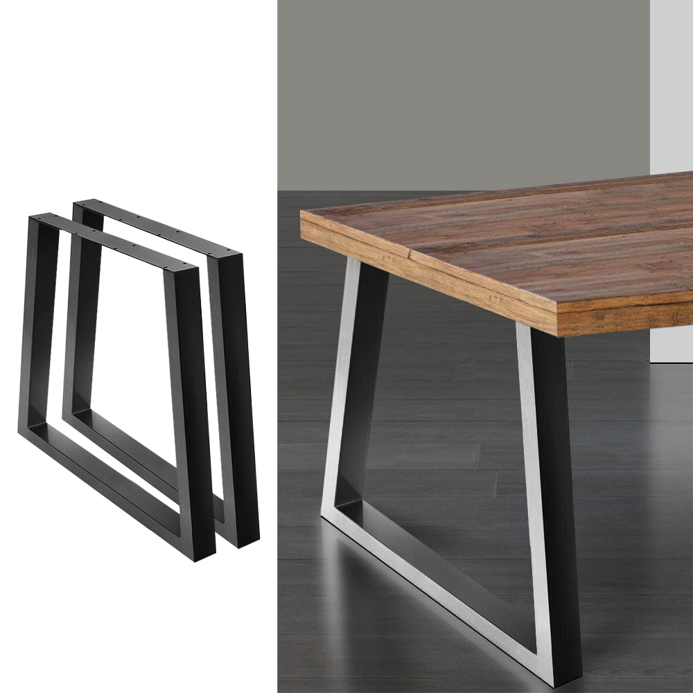 Artiss Metal Table Legs DIY Trapezoid 65X90CM Set of 2