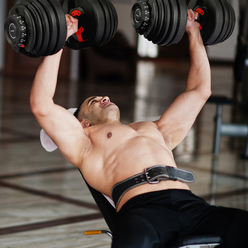 Norflx 48kg Adjustable Dumbbells Home Gym Exercise Equipment Fitness 2x 24kg