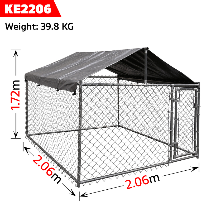 Pet Dog Kennel Enclosure Playpen Puppy Run Exercise Fence Metal Cage