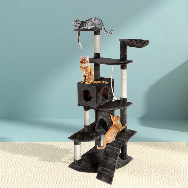 i.Pet Cat Tree 193cm Trees Scratching Post Scratcher Tower Condo House Furniture Wood