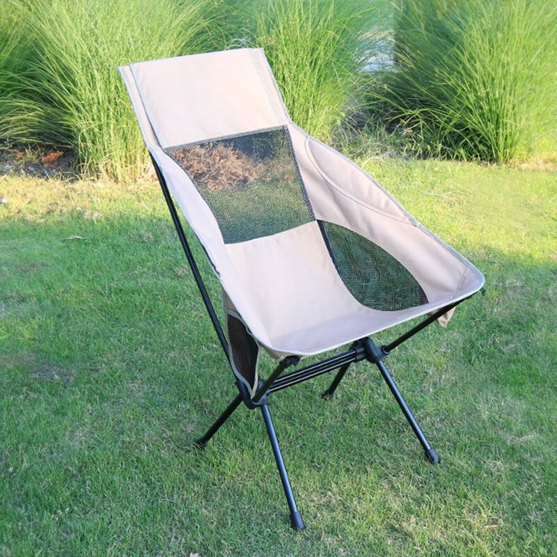 KILIROO Camping Folding Chair with Storage Bag (Beige) KR-FC-104-RJ