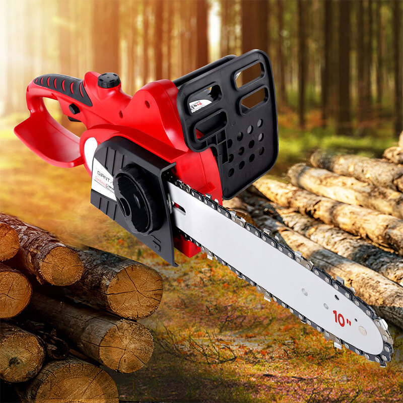 Giantz 20V Cordless Chainsaw - Black and Red