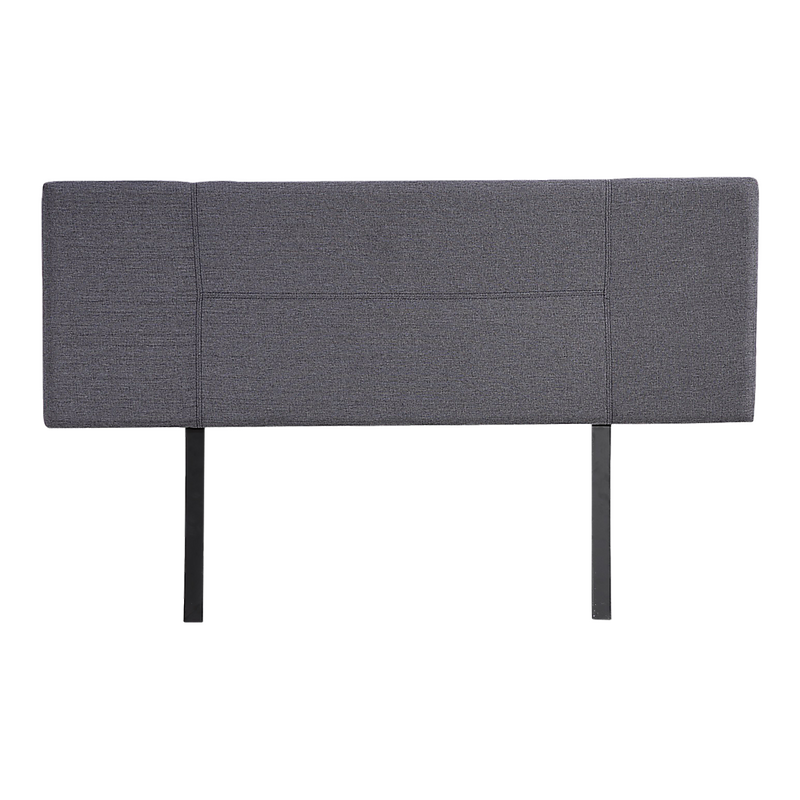 Linen Fabric Queen Bed Headboard Bedhead - Grey