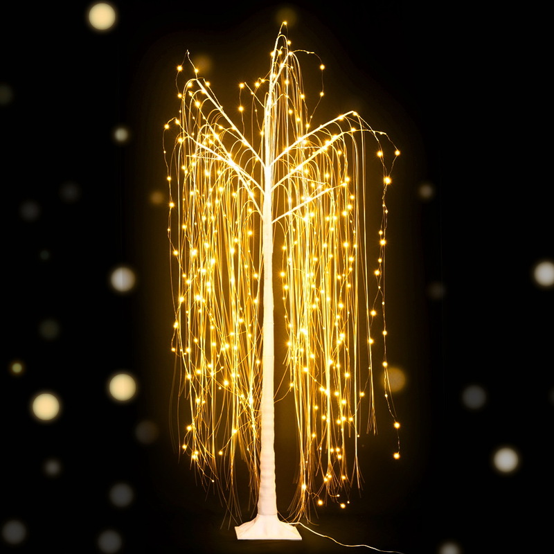 Jingle Jollys Christmas Tree 1.8M 360 LEDTrees With Lights Warm White