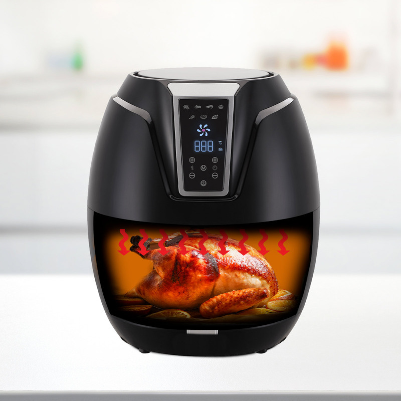 Kitchen Couture 4 Litre Air Fryer Digital Display Black 1400W Healthy Cooker