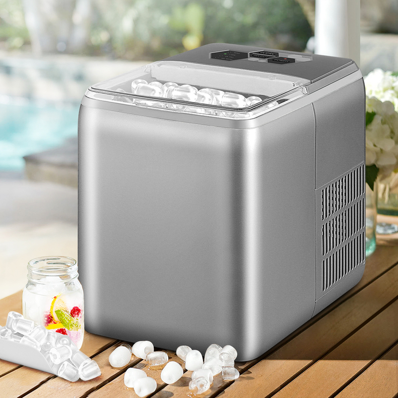 2.6L Ice Maker Machine Commercial Portable Ice Makers Cube Tray Countertop Bar