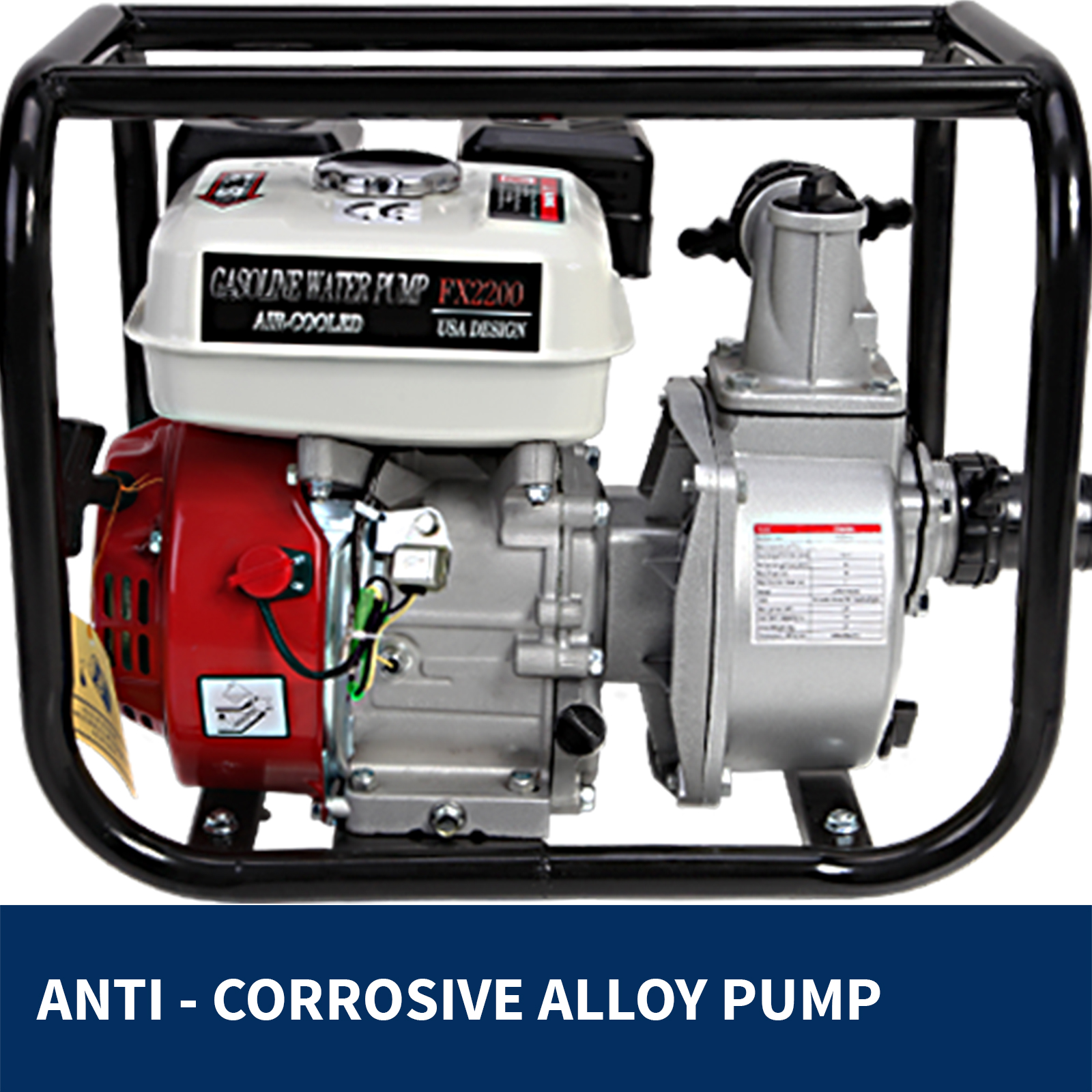 Black Eagle 2" High Flow Petrol Water Pump