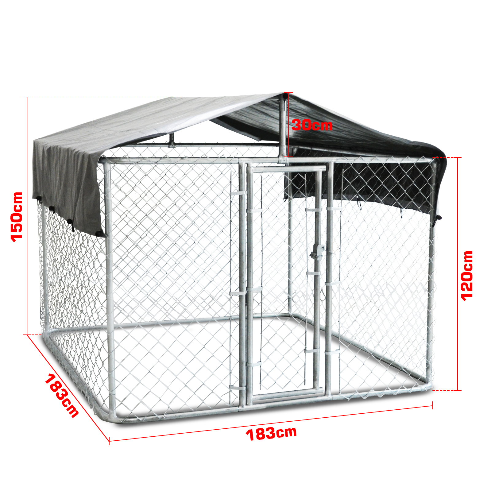 Pet Dog Enclosure Playpen Fence Puppy Run Kennel Exercise Cage Chain Play Pen A4