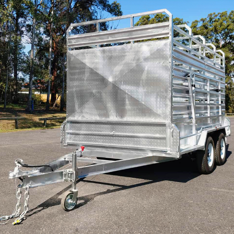 12×6 Dual Axle Livestock/Cattle Trailer – 3500KG ATM with Side Rails and Ramps