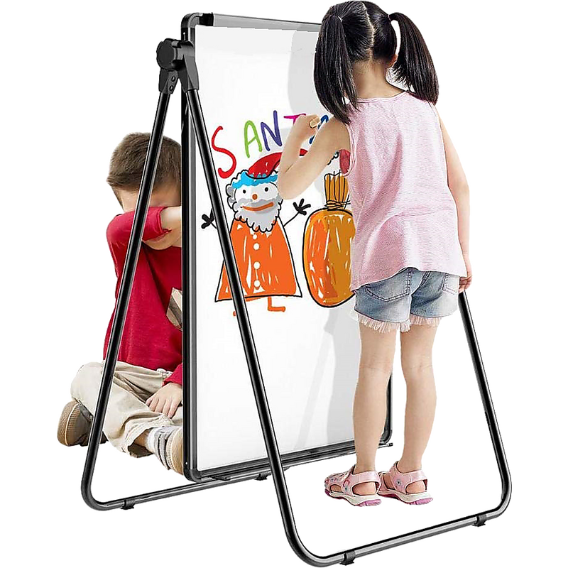 60 x 90cm Magnetic Whiteboard Double-Sided Writing Dry Erase Adjustable Stand