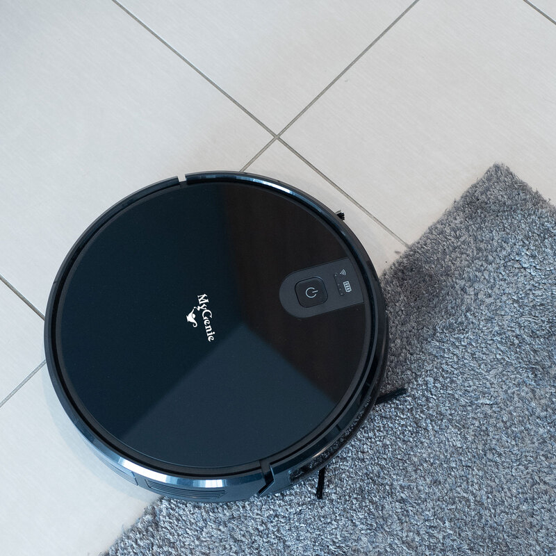 MyGenie XSonic Wifi Pro Robotic Vacuuum Cleaner Carpet Wet Dry Mopping Black
