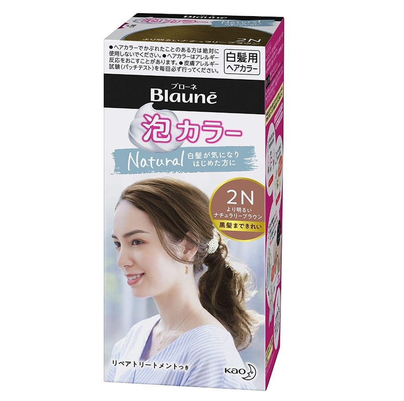 [6PACK] Kao Japan Blaune White Hair With Foam Hair Dye Natural Series