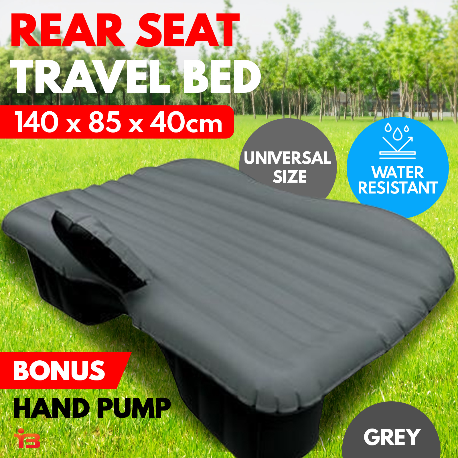 Trailblazer Rear Seat Travel Bed With Pump GREY