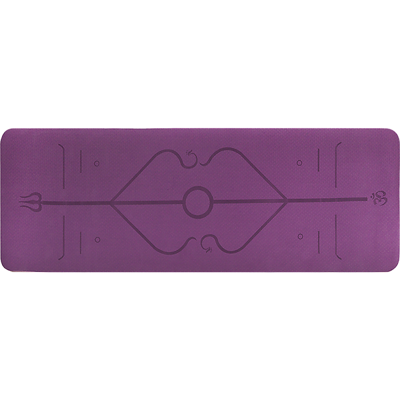 8mm TPE Yoga Mat Exercise Fitness Gym Pilates Non Slip Dual Layer
