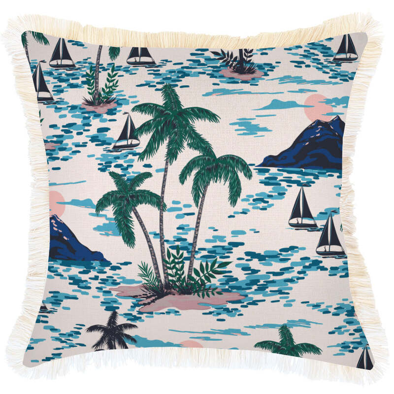 Cushion CoverCoastal Fringe NaturalVacation45cm x 45cm