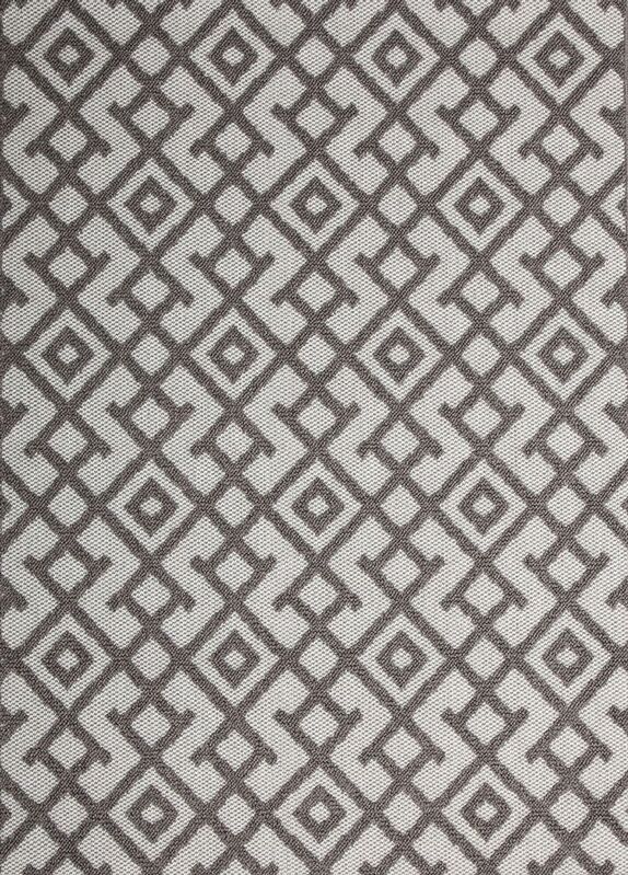 Hawaii Grey Diamond Shaped Rug 160x230cm