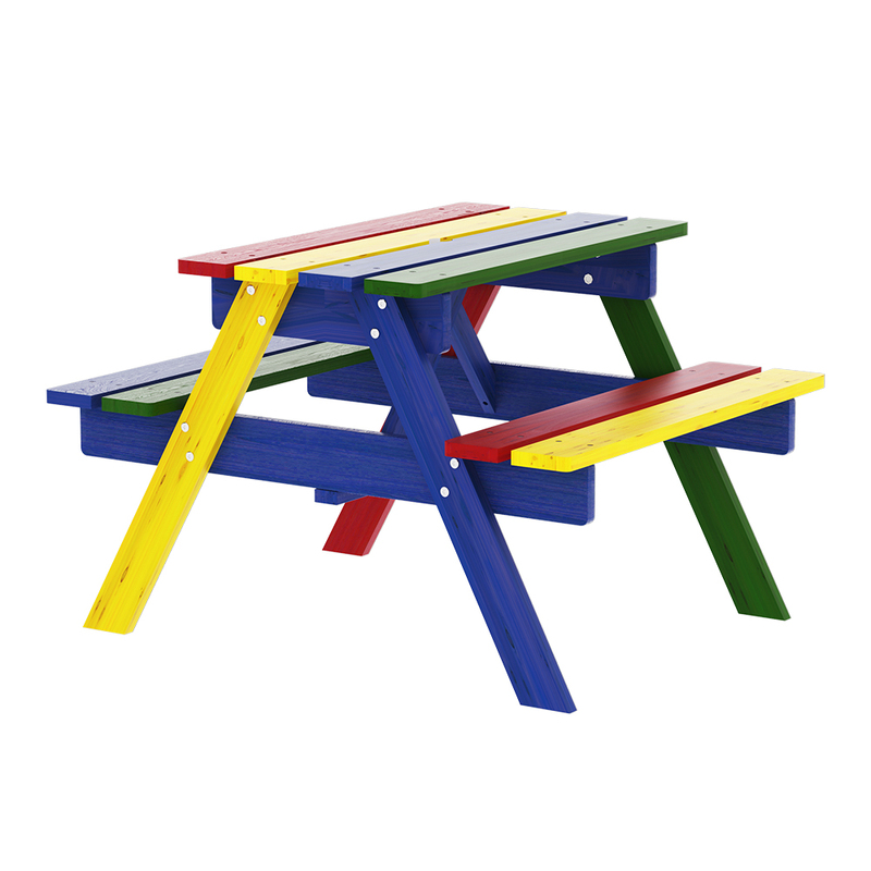 Keezi Kids Outdoor Table and Chairs Picnic Bench Seat Umbrella