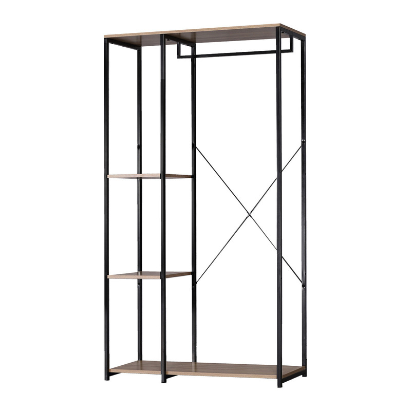Home Master Garment Rack & Shelving 3 Tier Sleek Stylish Modern Design