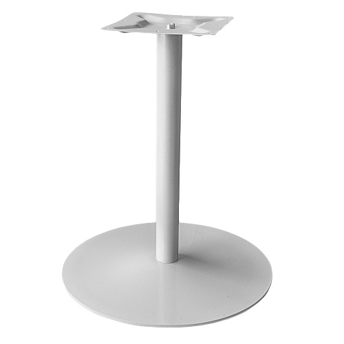 Coral Round Table Base Silver
