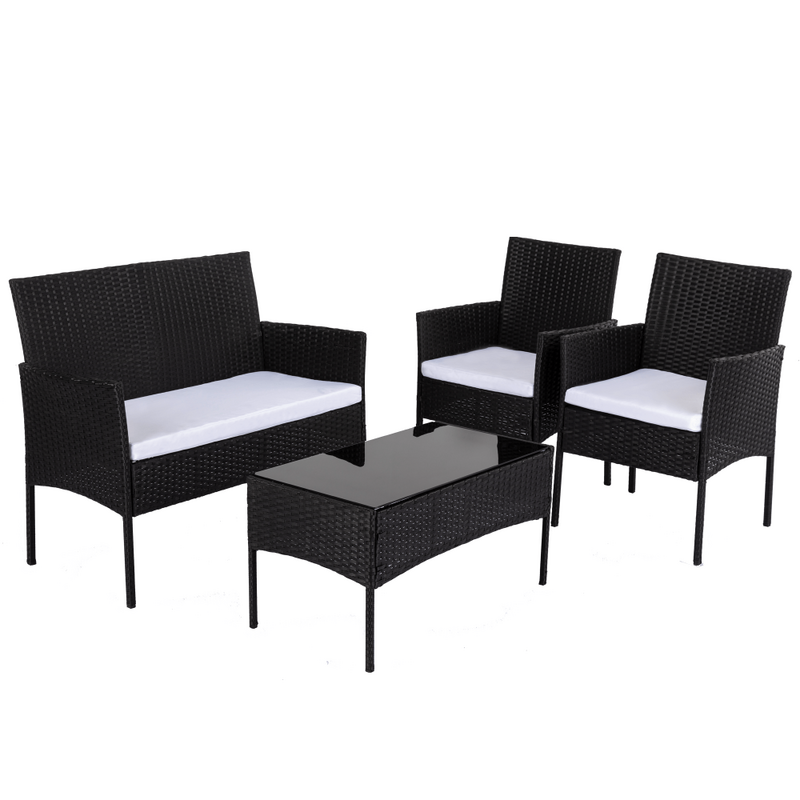 Ville 4Seater PE Wicker Outdoor Lounge Sofa Set