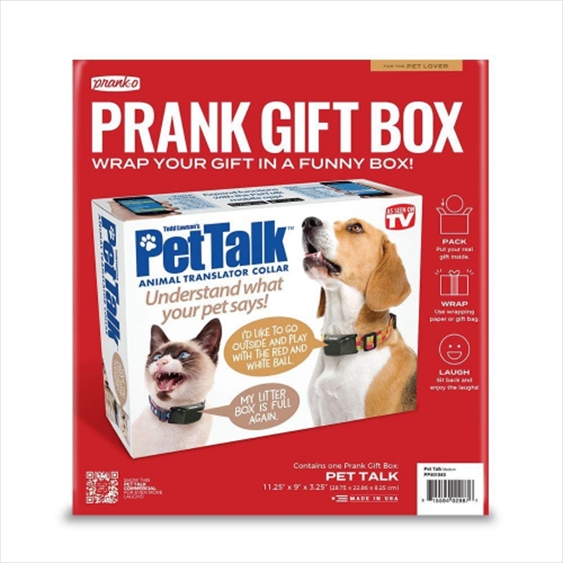 PRANK-O Prank Gift Box Pet Talk