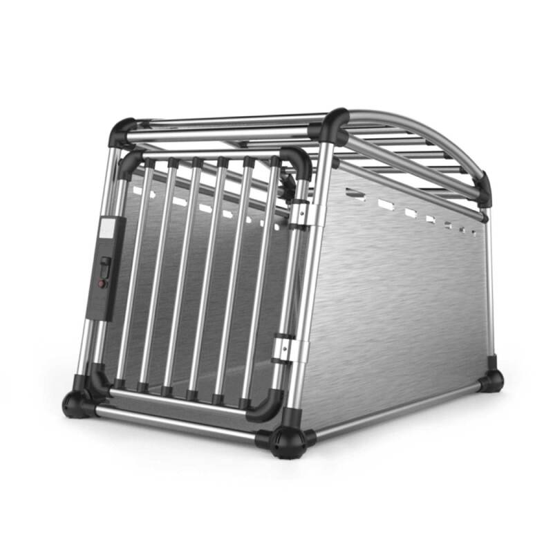 Aluminium Dog Travel Crate 63x68x88cm Large Pet Car Transport Cage