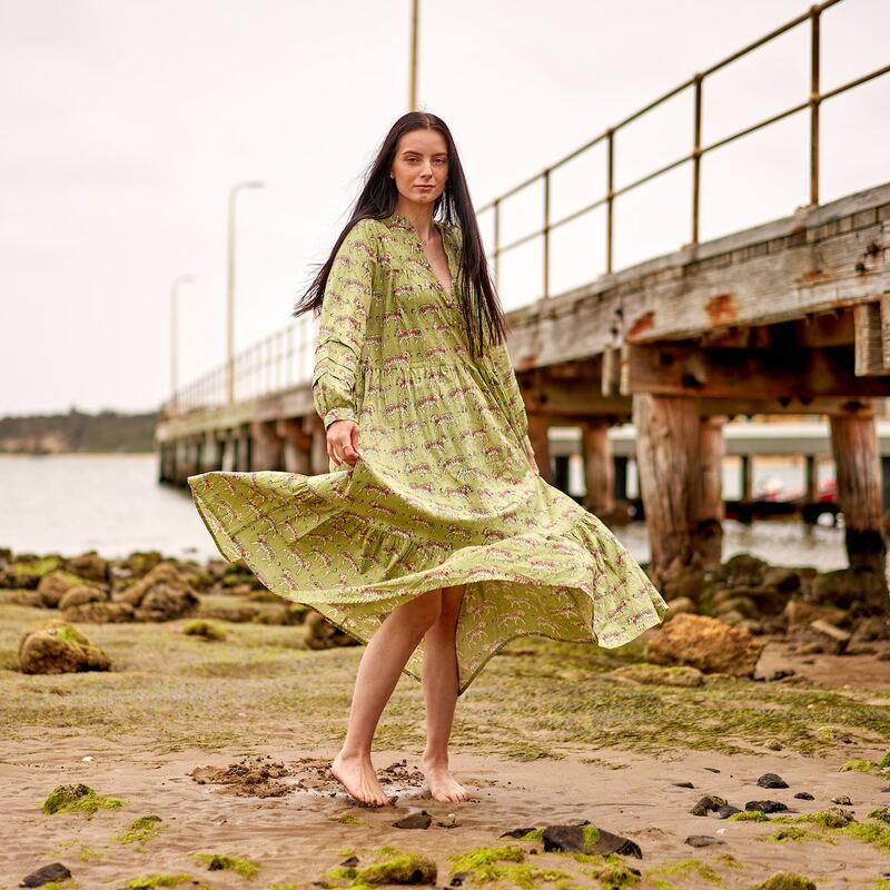 Cotton Maxi Dress Summer Dress Boho dress Gift for her Long Boho Dress Women  Kimono Wrap