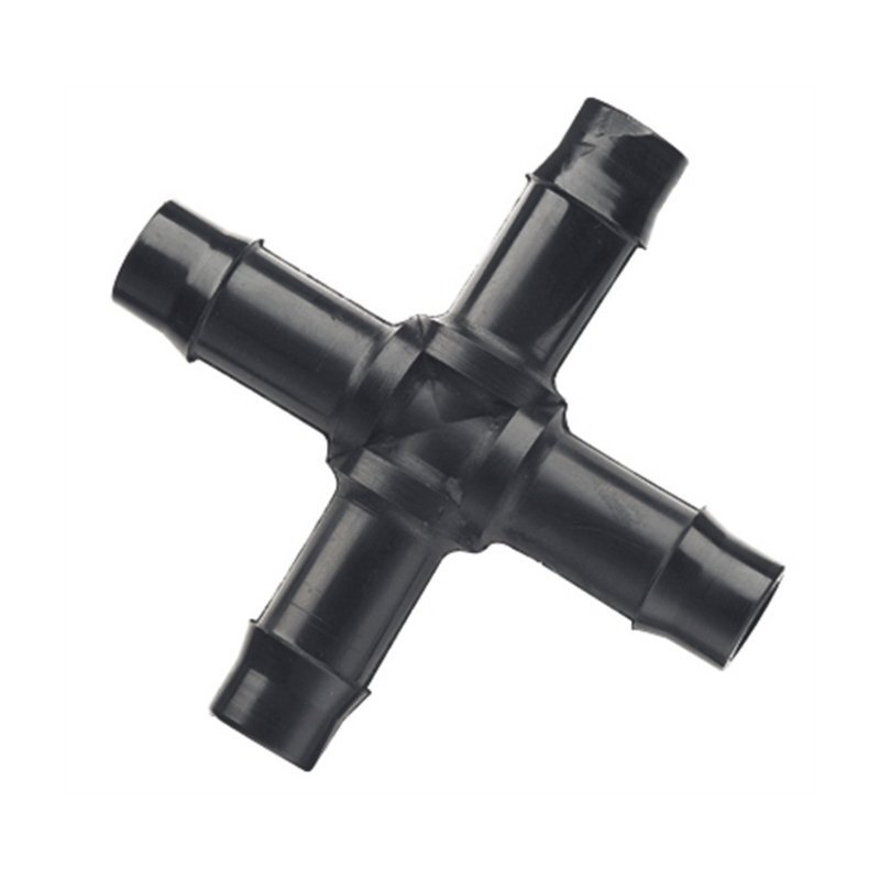 Barbed Cross Connector 25mm, 20 Pack for Secure and Leakproof